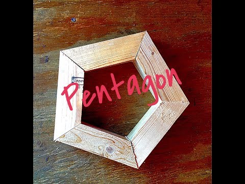 How to cut a pentagon on a miter saw