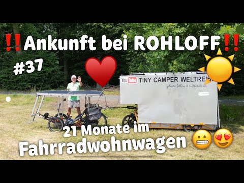 ‼️Ankunft bei ROHLOFF‼️🫣 Wird man uns helfen❓😰 Fahrradwohnwagen FaWoWa Outdoor Radreise Weser #37
