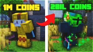 $1m vs $2,000,000,000 Coin Farming Setup | Hypixel Skyblock