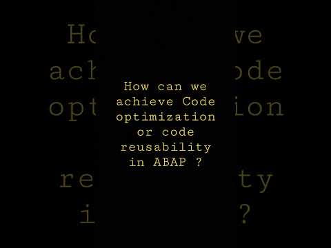 SAP ABAP Question 6 | Comment your answer|