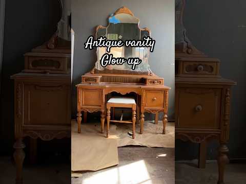 Antique vanity makeover