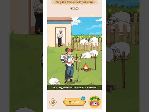 Brain Puzzle Tricky Quest Level 37 Lamb Care - Help him take care of the lambs #logicpuzzle #games