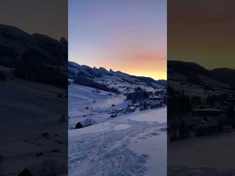 Swiss Winter Wonderland: Snowy Peaks and Chilled Serenity     #switzerland