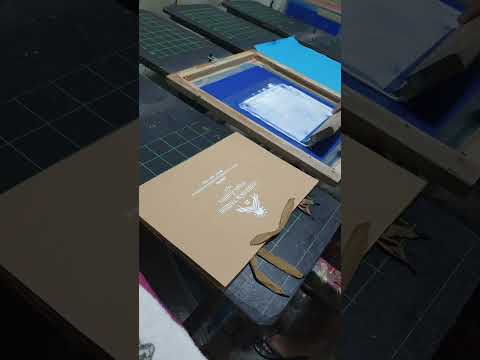 ร้านดอนเมืองสกรีน Ep17 สกรีนกระดาษด้วยสีเชื้อน้ำ #screen #screenprinting #บล็อกสกรีน #diy #handmade