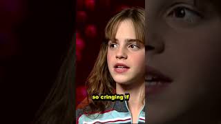 Emma Watson on Brad Pitt Interview The Cringe Factor #celebrity #hollywood  #interview