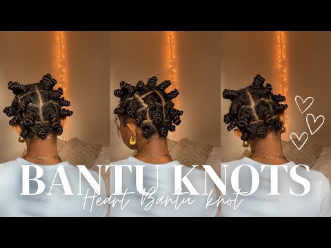 Bantu Knots On Natural Hair| Type 4 Hair| Uhlexsissss