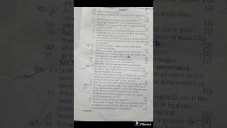 ICSE class 10 previous year question paper of physics 2023-24 (First term)