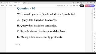 1Z0-1122-25 Oracle Cloud Infrastructure (OCI) 2025 AI Foundations Associate certification 2025AUGUST