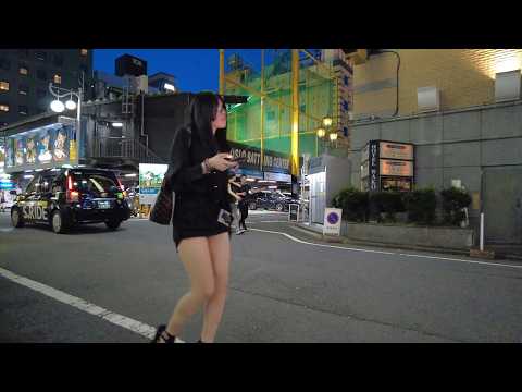 Walking in Tokyo Shinjuku Okubo Park & Love Hotels, Relax Japan Travel 夜の東京散策・人気のラブホテル街をお散歩！病院側の様子