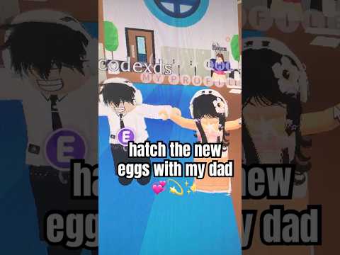 🐣 the new egg with my dad!! #roblox #adoptme #fypシ゚viral #viral #trending #subscribe #preppy #twins