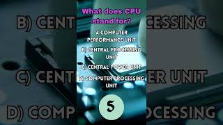 Unveiling the Mystery: What Does CPU Stand For? #quiz #shortvideo #riddlecommunity #brainpuzzles