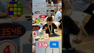 ZB Method WR! 3.54 3x3 PR/WR5 Single Xuanyi Geng