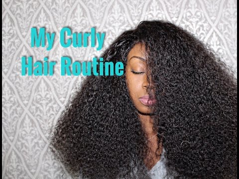 My Curly Hair Routine| Ft. AliExpress Foxy Hair Store Lace Wig