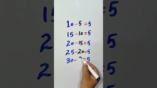 Subtraction challenge numbers❤#maths #mathproblems #basicmath