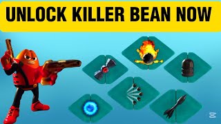 How to unlock  killer  bean weapons