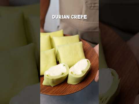 The Perfect Dessert | Pandan Crepe with Durian Cream