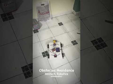 Obstacles Avoidance System || Line Follower Robot || HarishGimzo