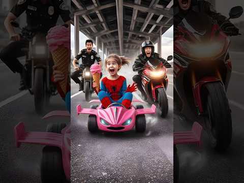 Spider-Man escapes from the police chase #avengers #sirenheadhulk #spiderman
