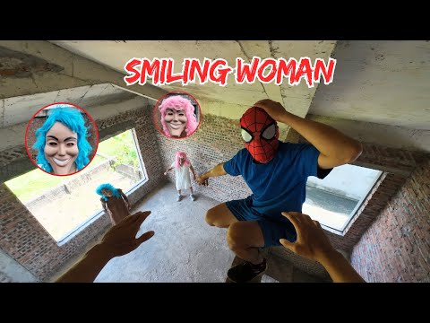 Smiling Woman Chases Team Spider Man Part 23 | Horror Parkour POV