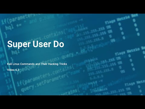 What is Sudo Super User Do | Chapter 4 | #cybersecurity #kali #learnlinux #sudo
