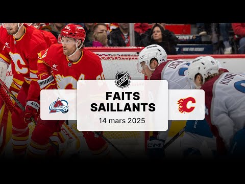 Avalanche vs Flames 14/3/25 | Faits saillants