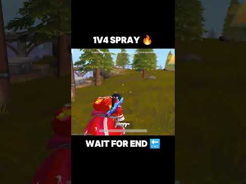1v4 spray 🔥 wait for end 🔚 #bgmi #gaming #pubgmobile #shortsviral #viralshort