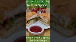 Zinger burger 🍔 😋