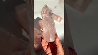 Gemmy Rose Quartz #rosequartz #quartz #crystalcollector #quartzcrystal #rose #aura #crystals