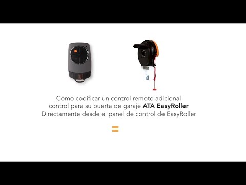 Como codificar un control remoto adicional control para su puerta de garaje ATA EasyRoller
