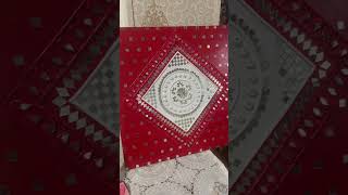 #lippanarttutorial #decorationideas #dandiya #mirrorwork #artandcraft #diy #painting#funprojects