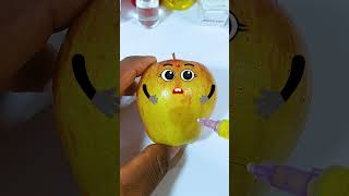 Worms in the Apple Needs fruit surgery to remove the worms #Jidoodle #shorts #fruitsurgery
