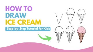 Draw a Tasty Ice Cream Cone - Easy & Fun Tutorial for Kids