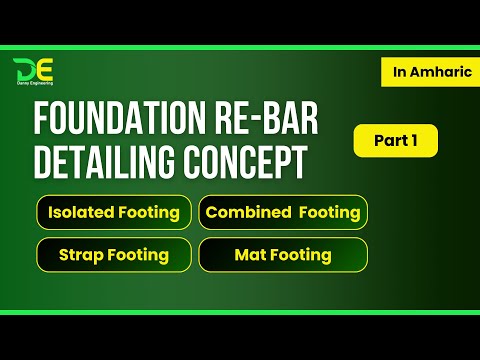 Foundation Rebar Detailing Concept Part 1/2