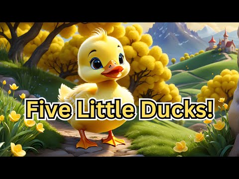 🦆 Five Little Ducks | Nursery Rhymes | Kids Songs | Fun Learning 🦆