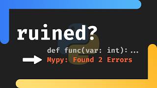 Did I just ruin Python with Enforced Static Typing?