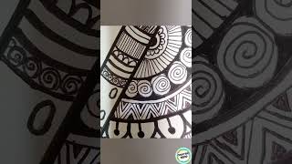 Easy mandala art 👆#mandalaart #shorts #creativekiddo #easytutorial #easyart #bansuri #easymandalaart