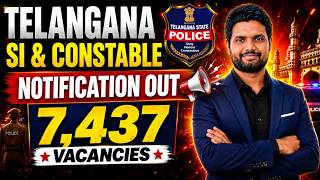 Telangana SI & Constable Notification 2026 Out 🔥 | 7,437 Vacancies | Complete Details | TS SI 2026
