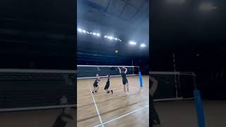 variasi smash dalam permainan voli #feedshorts #shorts #putra #setter #smash #voli #tarkam #japan