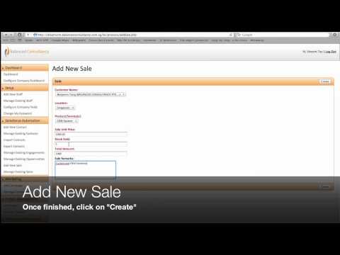 Add New Sale (Salesforce Automation)