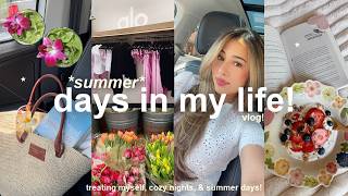 VLOG!🌺 *SUMMER* days in my life, self care, workouts, shopping & cozy nights!