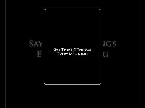 Say These 5 Things Every Morning| #bhagavadgita #youtubeshorts