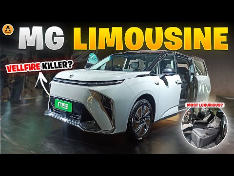 New MG M9 Walkaround Review ⚡| Price, Features, Range ✅| Better Than Vellfire? 🤔