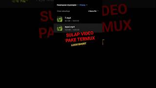 Tutorial Looping video pake #termux #tutorial