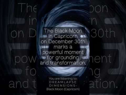 Black Moon in Capricorn #BlackMoon #NewMoon #Moon #Capricorn #Energy #December #Healing