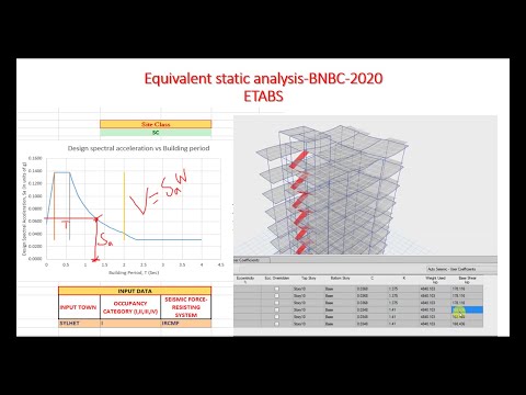 Equivalent static load analysis in ETABS BNBC-2020 // Auto lateral Seismic load assignment ETABS