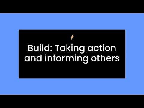 Build: Taking action and informing your team.  ⬇️ webinar link