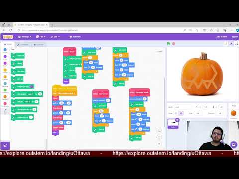 Carve a pumpkin with Scratch | Sculpter une citrouille avec Scratch