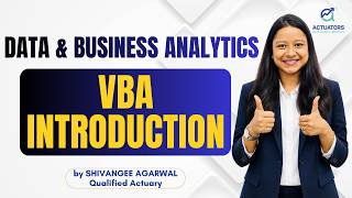 VBA Introduction | Data & Business Analytics | Shivangee Agarwal