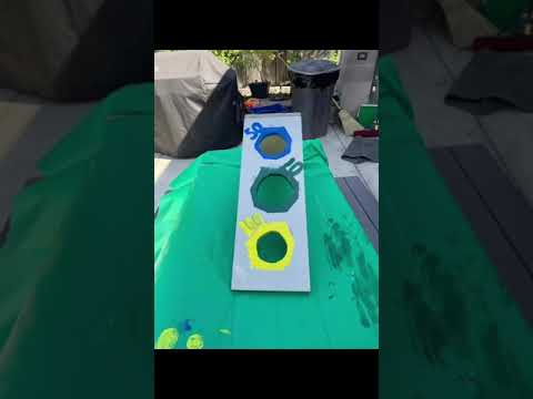 I Built a Giant DIY Bean Bag Toss Game!
