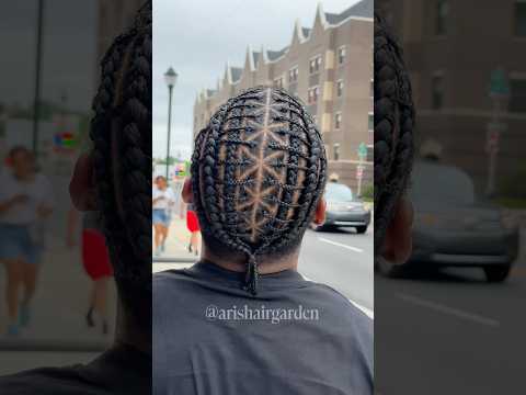 😮‍💨🙌🏾..JUST LOOK AT THE MATERIAL 🎯 Freestyle Men’s Braids #hairstyle #hair #braids #designs